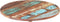 vidaXL - Tafelblad - rond - 25-27 - mm - 60 - cm - massief - gerecycled - hout
