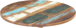 vidaXL - Tafelblad - rond - 25-27 - mm - 70 - cm - massief - gerecycled - hout