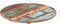 vidaXL - Tafelblad - rond - 25-27 - mm - 70 - cm - massief - gerecycled - hout