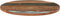 vidaXL - Tafelblad - rond - 25-27 - mm - 70 - cm - massief - gerecycled - hout
