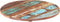 vidaXL - Tafelblad - rond - 25-27 - mm - 80 - cm - massief - gerecycled - hout