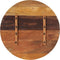 vidaXL - Tafelblad - rond - 25-27 - mm - 80 - cm - massief - gerecycled - hout