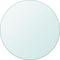 vidaXL - Tafelblad - rond - 500 - mm - gehard - glas