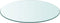 vidaXL - Tafelblad - rond - 500 - mm - gehard - glas