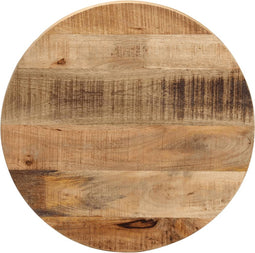 vidaXL - Tafelblad - rond - Ø - 40x2,5 - cm - massief - ruw - mangohout