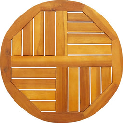 vidaXL - Tafelblad - rond - Ø - 50x2 - cm - massief - acaciahout