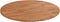 vidaXL - Tafelblad - rond - Ø - 60x1,5 - cm - bewerkt - massief - eikenhout - lichtbruin
