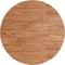 vidaXL - Tafelblad - rond - Ø - 60x1,5 - cm - bewerkt - massief - eikenhout - lichtbruin