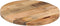 vidaXL - Tafelblad - rond - Ø - 60x3,8 - cm - massief - ruw - mangohout