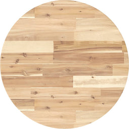 vidaXL - Tafelblad - rond - Ø - 60x4 - cm - massief - acaciahout
