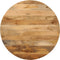 vidaXL - Tafelblad - rond - Ø - 70x2,5 - cm - massief - ruw - mangohout