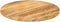 vidaXL - Tafelblad - rond - Ø - 70x2,5 - cm - massief - ruw - mangohout