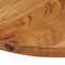 vidaXL - Tafelblad - rond - Ø - 70x2,5 - cm - massief - ruw - mangohout