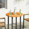 vidaXL - Tafelblad - rond - Ø - 70x2 - cm - massief - acaciahout