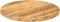 vidaXL - Tafelblad - rond - Ø - 70x3,8 - cm - massief - ruw - mangohout