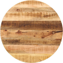 vidaXL - Tafelblad - rond - Ø - 80x1,5 - cm - massief - ruw - mangohout