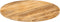 vidaXL - Tafelblad - rond - Ø - 80x2,5 - cm - massief - ruw - mangohout