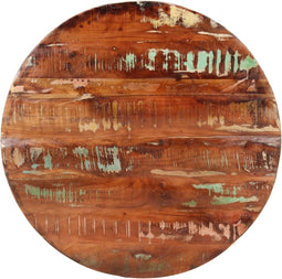 vidaXL - Tafelblad - rond - Ø - 90x3,8 - cm - massief - gerecycled - hout