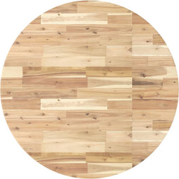 vidaXL - Tafelblad - rond - Ø - 90x4 - cm - massief - acaciahout