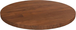 vidaXL - Tafelblad - rond - Ø30x1,5 - cm - bewerkt - massief - eikenhout - donkerbruin