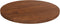 vidaXL - Tafelblad - rond - Ø30x1,5 - cm - bewerkt - massief - eikenhout - donkerbruin