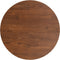 vidaXL - Tafelblad - rond - Ø30x1,5 - cm - bewerkt - massief - eikenhout - donkerbruin