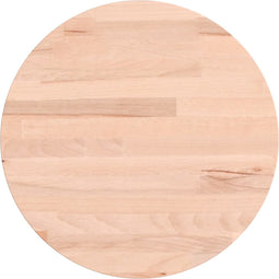 vidaXL - Tafelblad - rond - Ø30x1,5 - cm - massief - beukenhout