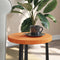 vidaXL - Tafelblad - rond - Ø30x2,5 - cm - massief - grenenhout - wasbruin