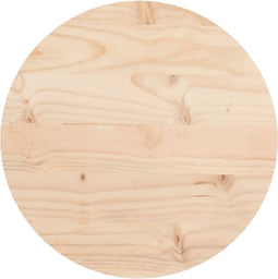 vidaXL - Tafelblad - rond - Ø30x3 - cm - massief - grenenhout