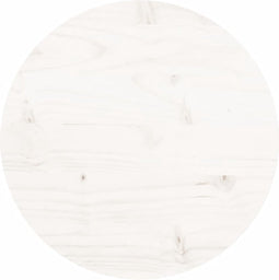 vidaXL - Tafelblad - rond - Ø30x3 - cm - massief - grenenhout - wit