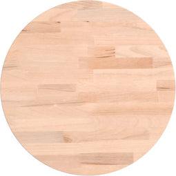 vidaXL - Tafelblad - rond - Ø30x4 - cm - massief - beukenhout