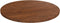 vidaXL - Tafelblad - rond - Ø40x1,5 - cm - bewerkt - massief - eikenhout - donkerbruin