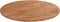 vidaXL - Tafelblad - rond - Ø40x1,5 - cm - bewerkt - massief - eikenhout - lichtbruin