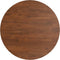vidaXL - Tafelblad - rond - Ø40x1,5 - cm - bewerkt - massief - eikenhout - donkerbruin