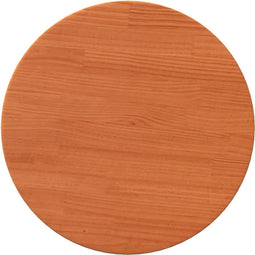 vidaXL - Tafelblad - rond - Ø40x2,5 - cm - massief - grenenhout - wasbruin