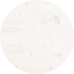 vidaXL - Tafelblad - rond - Ø40x3 - cm - massief - grenenhout - wit