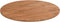 vidaXL - Tafelblad - rond - Ø50x1,5 - cm - behandeld - massief - eiken - lichtbruin