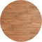vidaXL - Tafelblad - rond - Ø50x1,5 - cm - behandeld - massief - eiken - lichtbruin