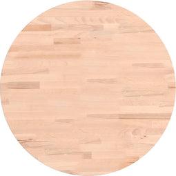 vidaXL - Tafelblad - rond - Ø50x1,5 - cm - massief - beukenhout