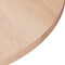 vidaXL - Tafelblad - rond - Ø50x1,5 - cm - onbehandeld - massief - eikenhout