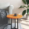 vidaXL - Tafelblad - rond - Ø50x2,5 - cm - massief - grenenhout - wasbruin