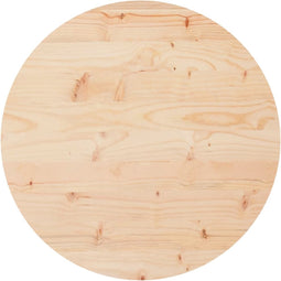 vidaXL - Tafelblad - rond - Ø50x3 - cm - massief - grenenhout