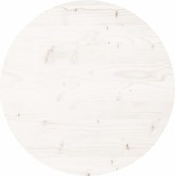 vidaXL - Tafelblad - rond - Ø50x3 - cm - massief - grenenhout - wit