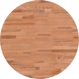 vidaXL - Tafelblad - rond - Ø50x4 - cm - massief - beukenhout