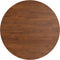 vidaXL - Tafelblad - rond - Ø60x1,5 - cm - bewerkt - massief - eikenhout - donkerbruin