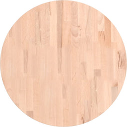 vidaXL - Tafelblad - rond - Ø60x1,5 - cm - massief - beukenhout