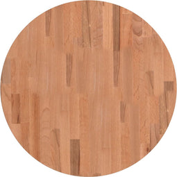 vidaXL - Tafelblad - rond - Ø60x2,5 - cm - massief - beukenhout