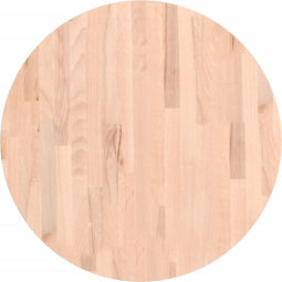 vidaXL - Tafelblad - rond - Ø60x2,5 - cm - massief - beukenhout