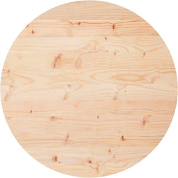 vidaXL - Tafelblad - rond - Ø60x3 - cm - massief - grenenhout