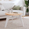 vidaXL - Tafelblad - rond - Ø60x3 - cm - massief - grenenhout